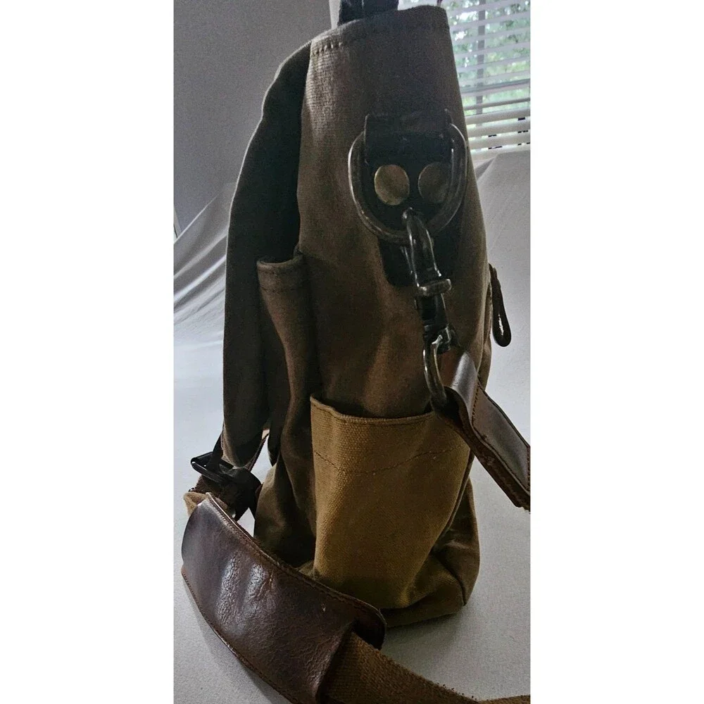 Newhey Waterproof Waxed Canvas Messenger Bag Olive Army Green Laptop Briefcase